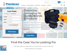 Tablet Screenshot of flambeaucases.com